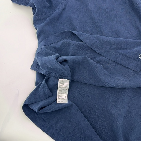 TOMMY BAHAMA 100% Silk Big and Tall Button Down Leaf Shirt 5XB EUC - Picture 14 of 17